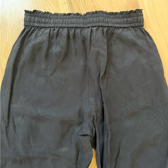 Jenni Kayne Rio Trouser Elastic Waist Pockets Pull On Black Pants M - Picture 4 of 9